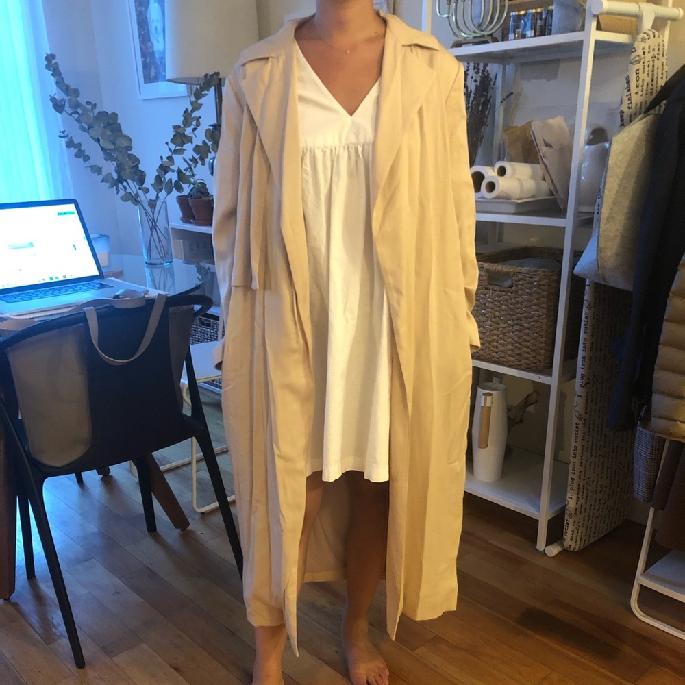 50% OFF...OAK + FORT Trench Cost in Blush